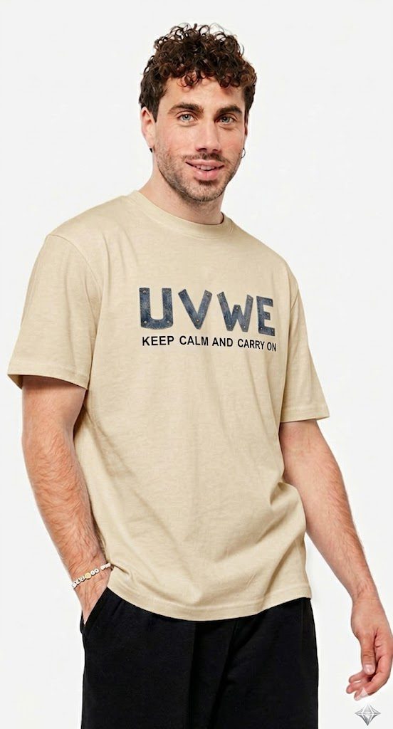 Men's Letter & Casual Crew Neck T-Shirt