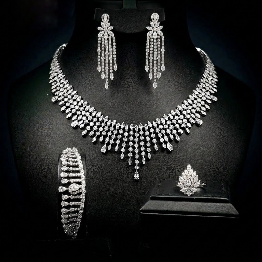 Luxury Chandelier Set – Royal Zircon
