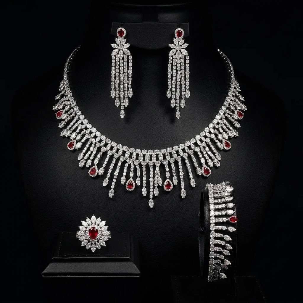 Luxury Women's Zircon Set