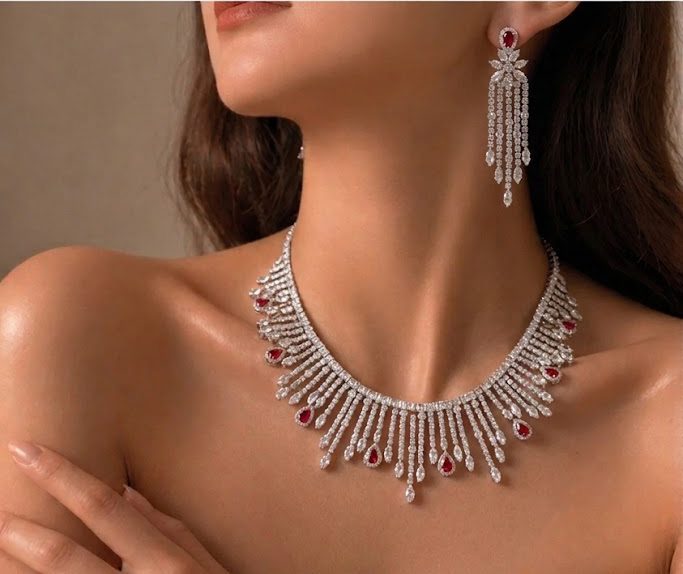 Luxury Women's Zircon Set