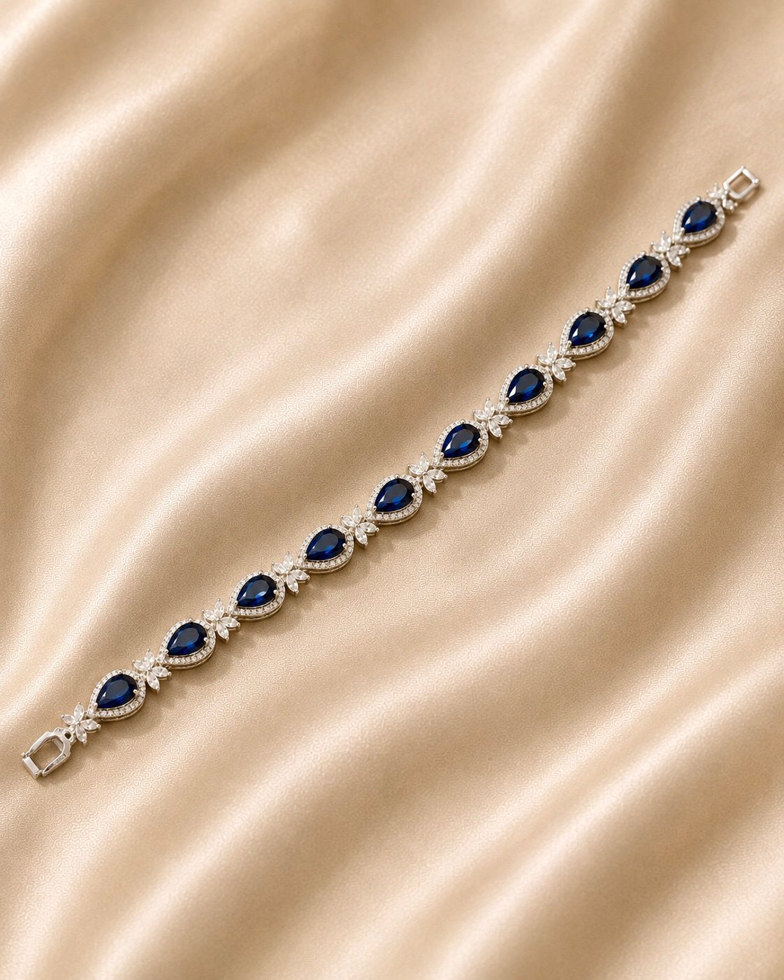 Luxury Royal Blue CZ Stones